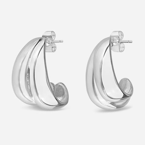 Wave Kreolen | Silber